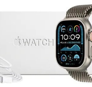 Apple Watch Ultra 2 Gps + Cellular 49 Mm Con Caja Original - Titanio Natural - Milanés (Reacondicionado)