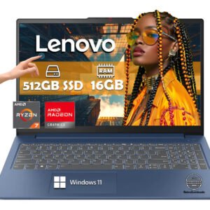 Laptop Lenovo AMD Ryzen 7-7730u 16gb RAM 512gb SSD 15,6'' Tactil Win 11 Color Azul