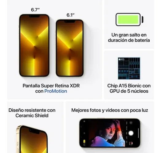 Apple Iphone 13 Pro 1tb Oro + Regalo - Oro (Reacondicionado) - Image 8