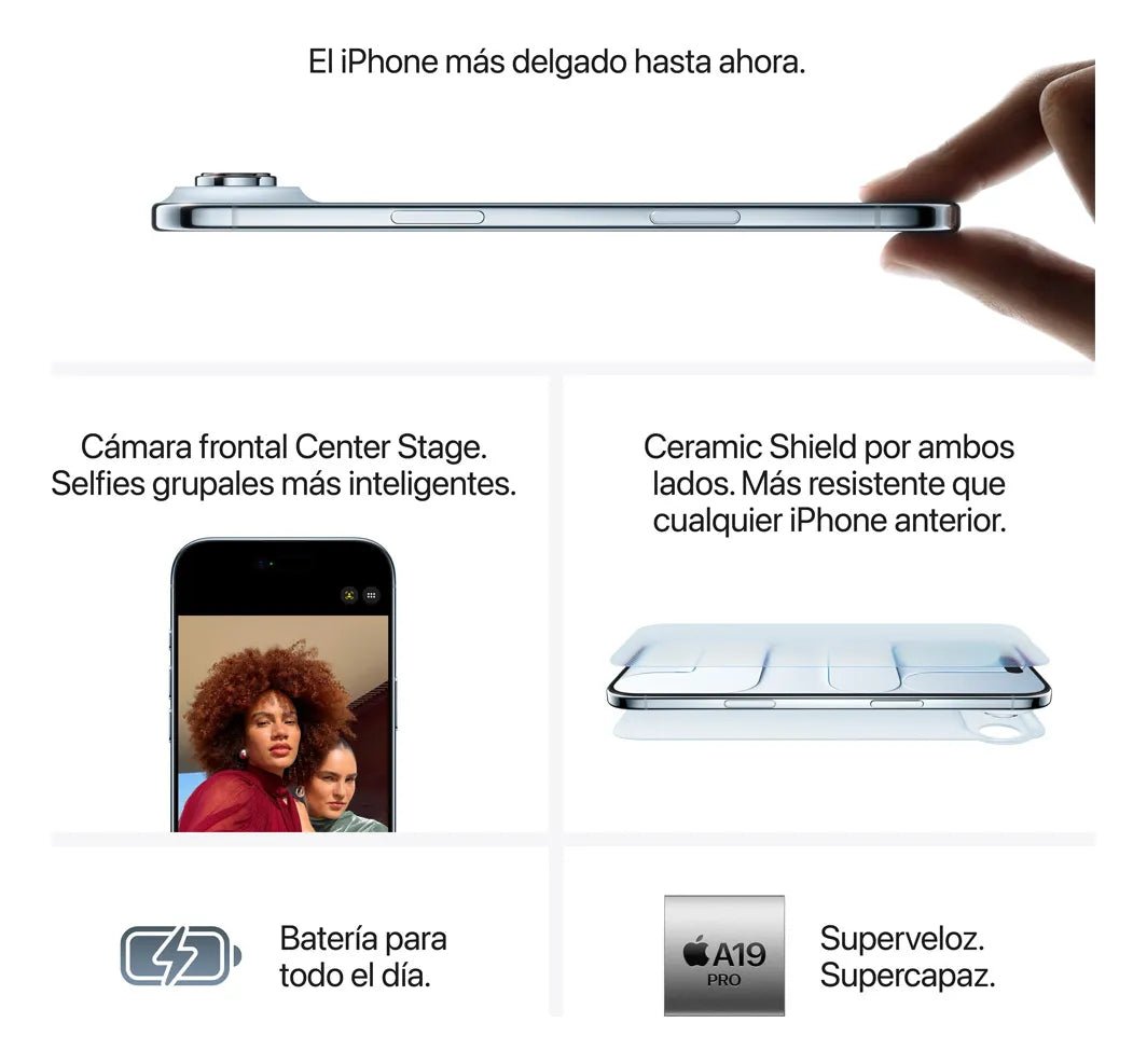 Apple iPhone Air (256 GB) - Negro espacial - Sólo eSIM - Image 6