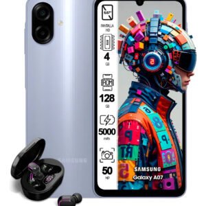 Celular Samsung Galaxy A07 Dual Sim 4gb Ram 128gb + Kit Violeta