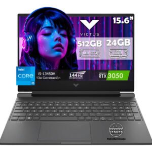 Laptop Hp Victus Gamer Intel I5-13420h 512gb 24gb Rtx3050 - Gris