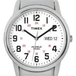Reloj Timex Easy Reader Day Date Correa Extensible De 35 Mm Correa Acero Inoxidable Bisel Plateado Fondo Negro