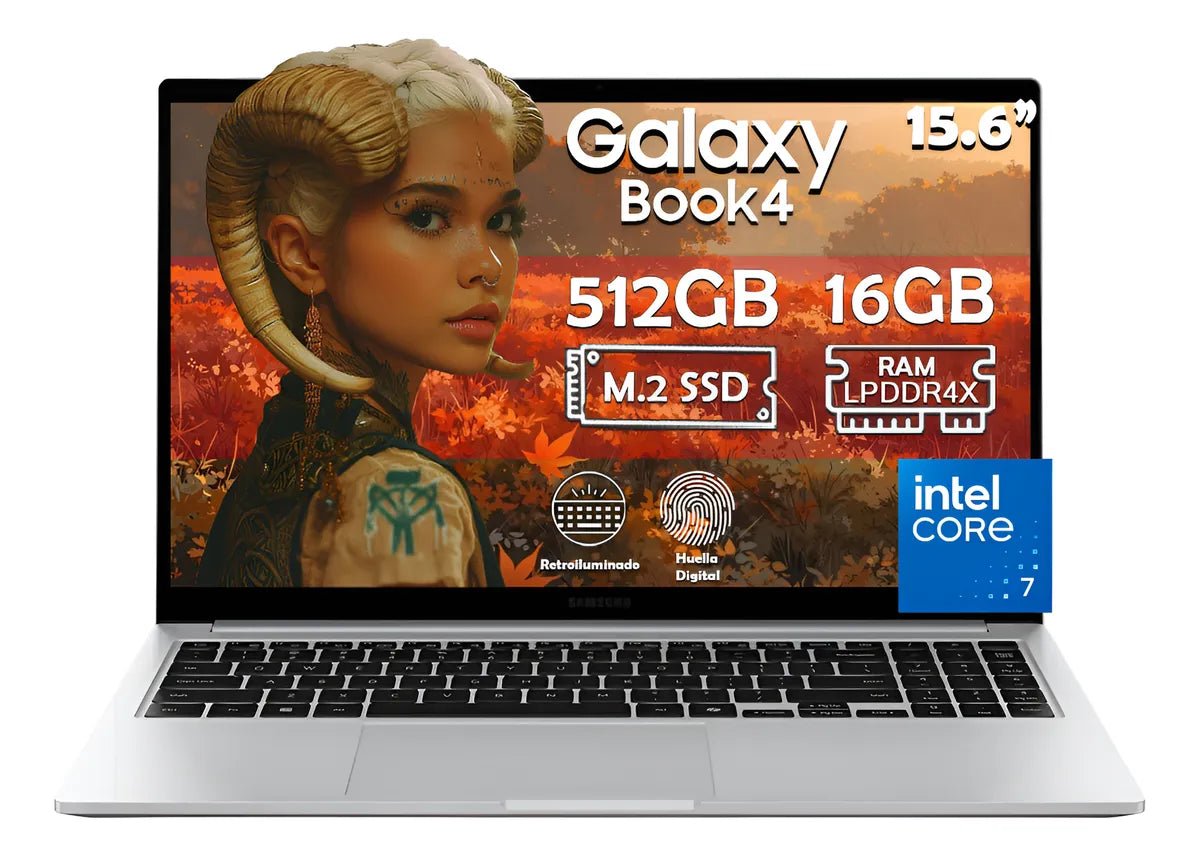 Laptop Samsung Galaxy Book4 Intel Core 7 150u 512gb 16gb Ram - Silver