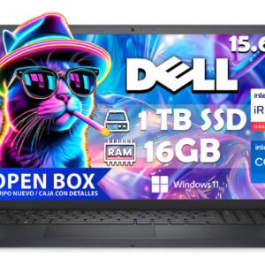 Laptop Dell Inspiron 15 Intel Core I7-1255u 1tb Ssd 16gb Ram - Negro (Nuevo con caja abierta)