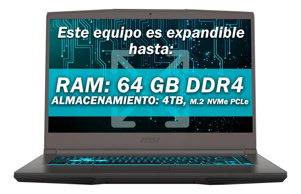 Laptop Msi Gamer 15 Core I5 13420h Rtx 4050 16gb 512gb Ssd - Gris - Image 2