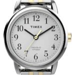 Reloj Timex Easy Reader De 25 Mm Correa Expansible Plateado Blanco