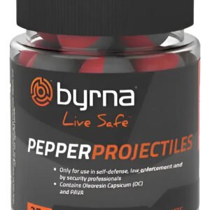Municion Byrna Pepper Gas Pimienta 0.68 25 Piezas Gotcha Rojo